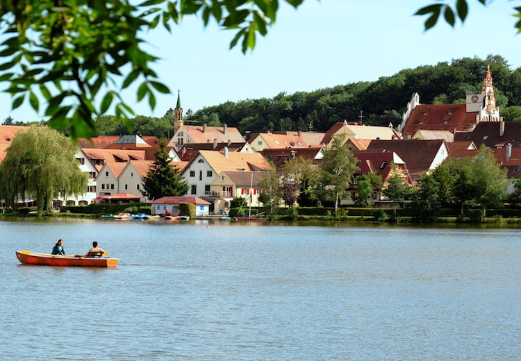 Umgebung und Freizeit in Bad Waldsee Blick auf den Stadtsee