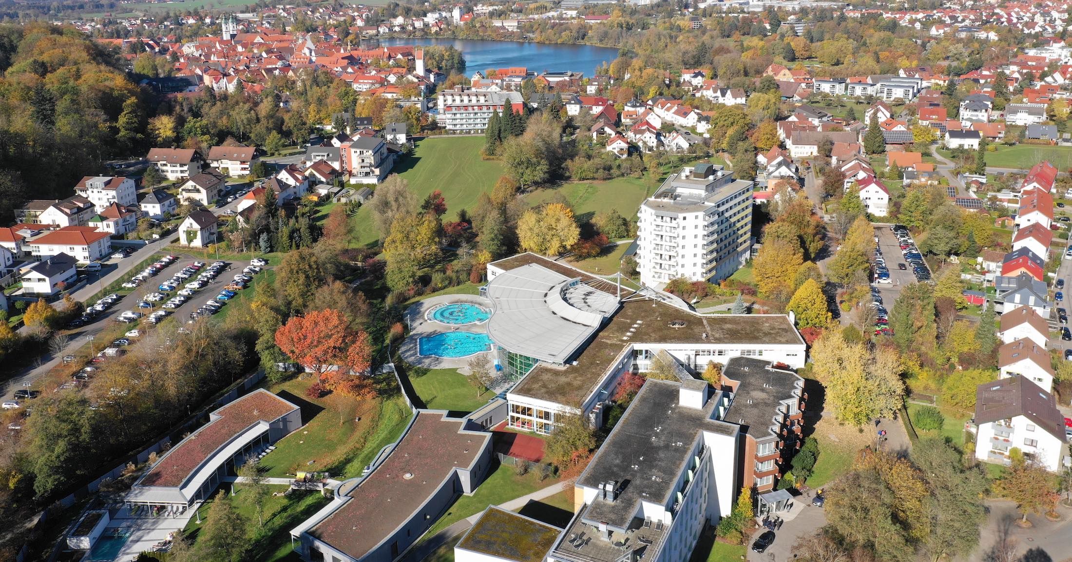 Rehakliniken Bad Waldsee - Luftbild von oben